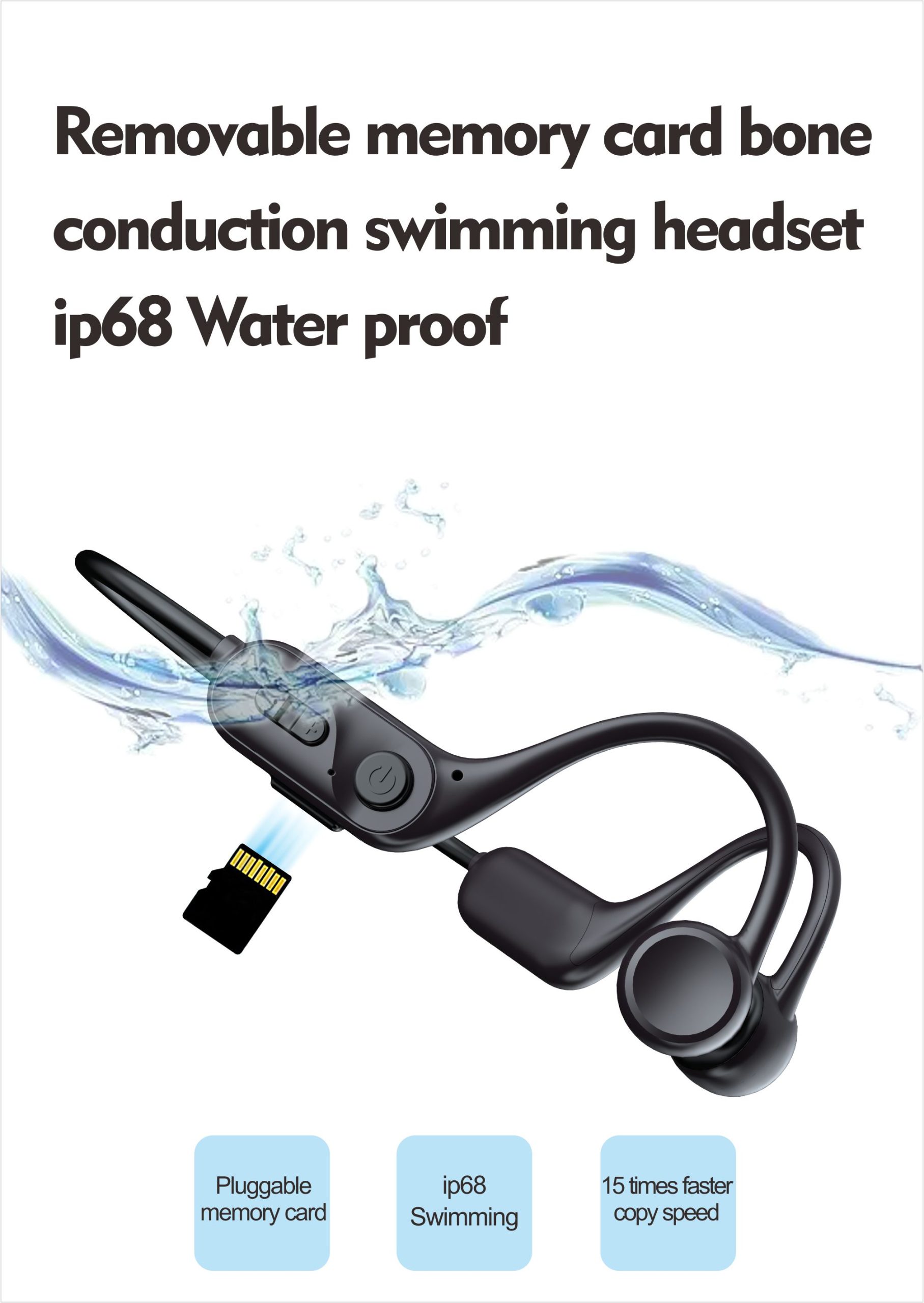 Y12 Waterproof Bone Conduction Earphone - Image 4