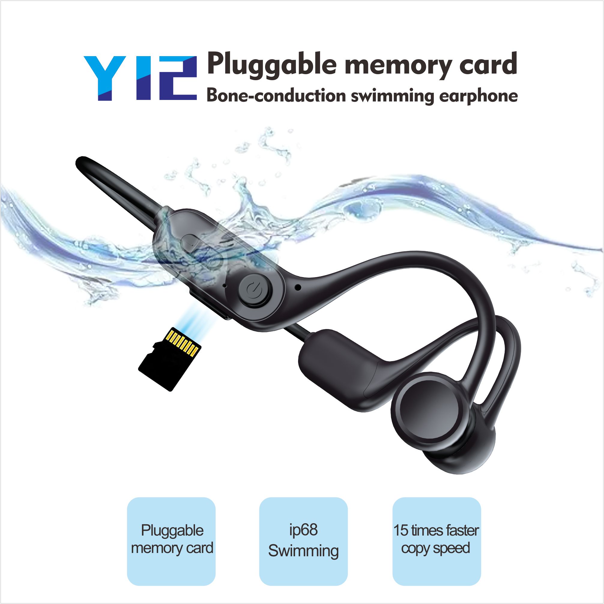 Y12 Waterproof Bone Conduction Earphone - Image 2