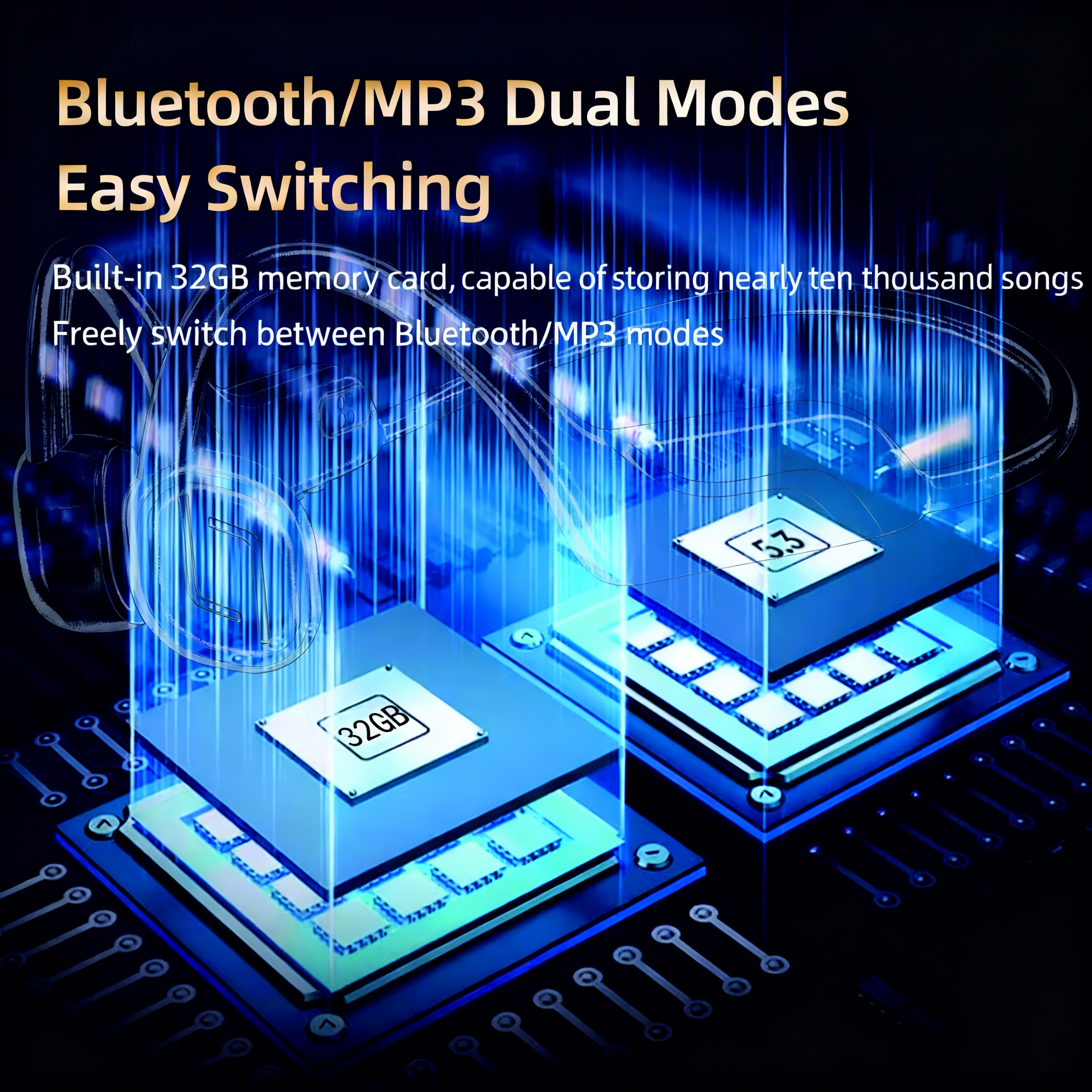 Y16 Bone conduction swimming headphones - Image 3