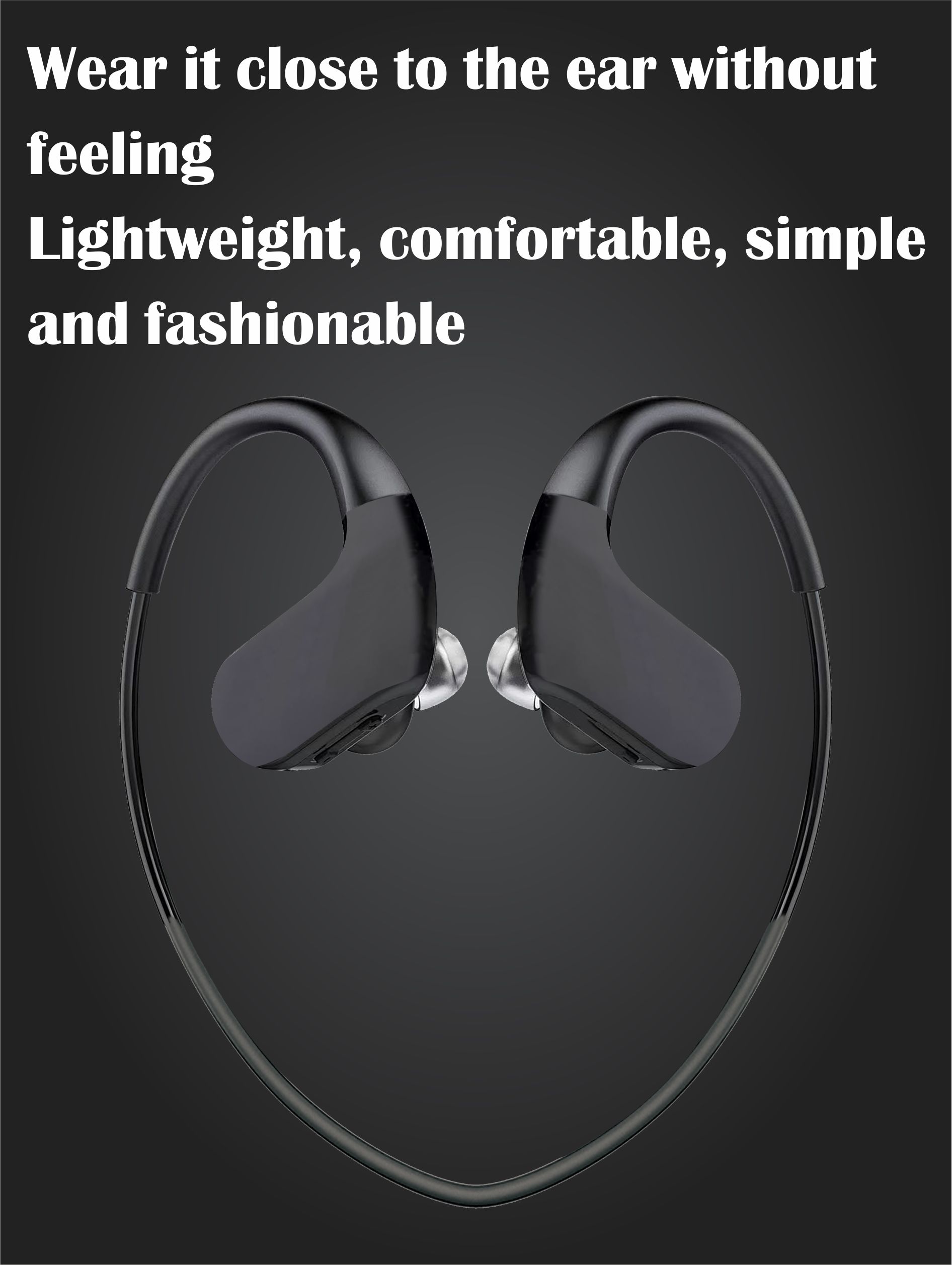 IPX8 waterproof bone conduction headphones for swimming