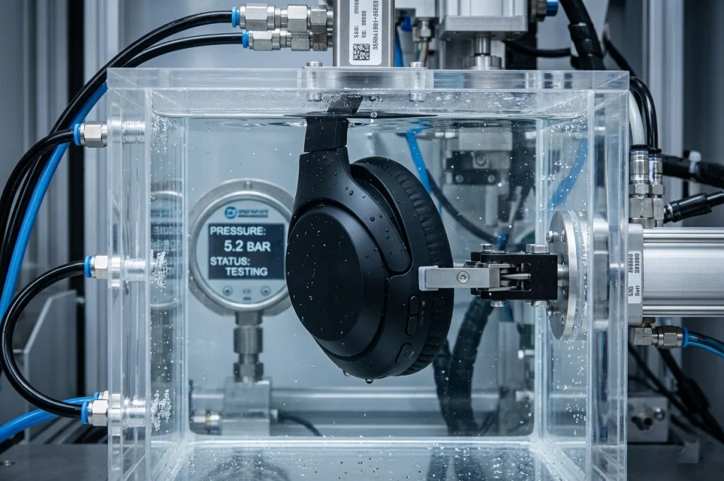 Precision hardware analysis verifying structural integrity under high-pressure aquatic conditions.
