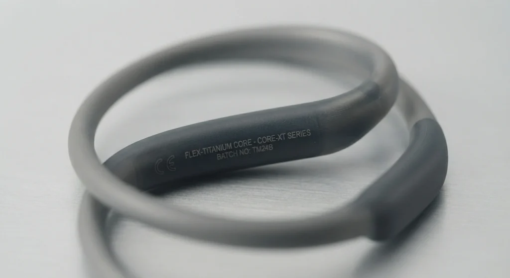 Flexible headphone frame / durable sports audio / manufacturing detail
