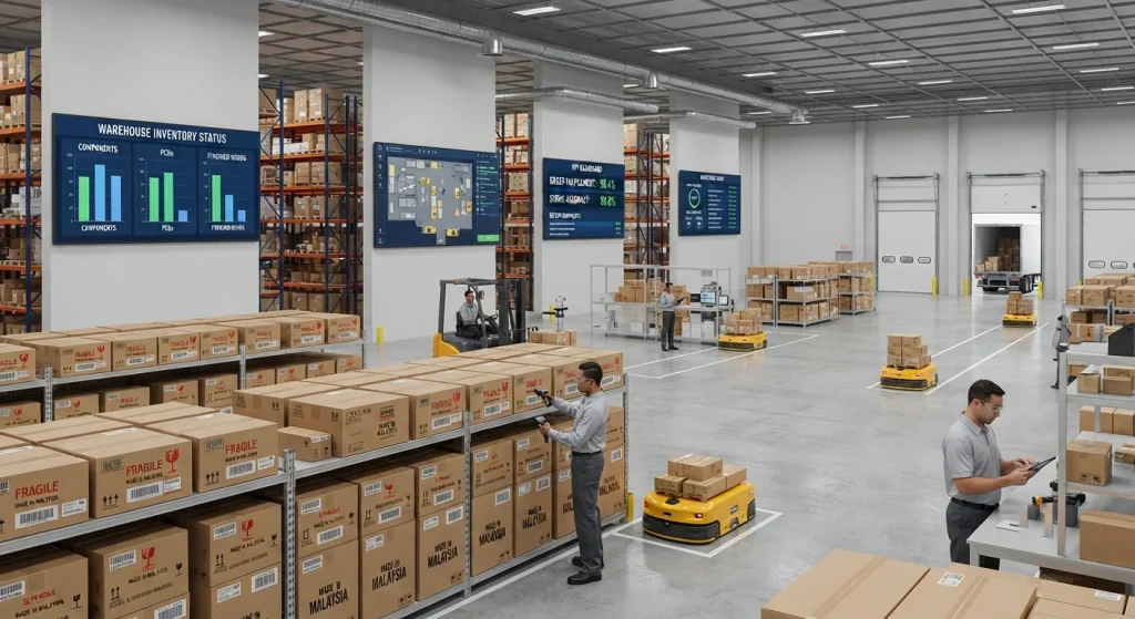 Wholesale distribution storage / seasonal inventory management / commercial logistics warehouse