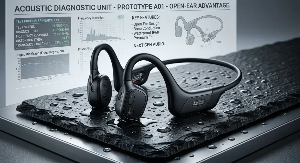 High-performance open-ear headset designed for global brands seeking to buy bone conduction headphones wholesale.