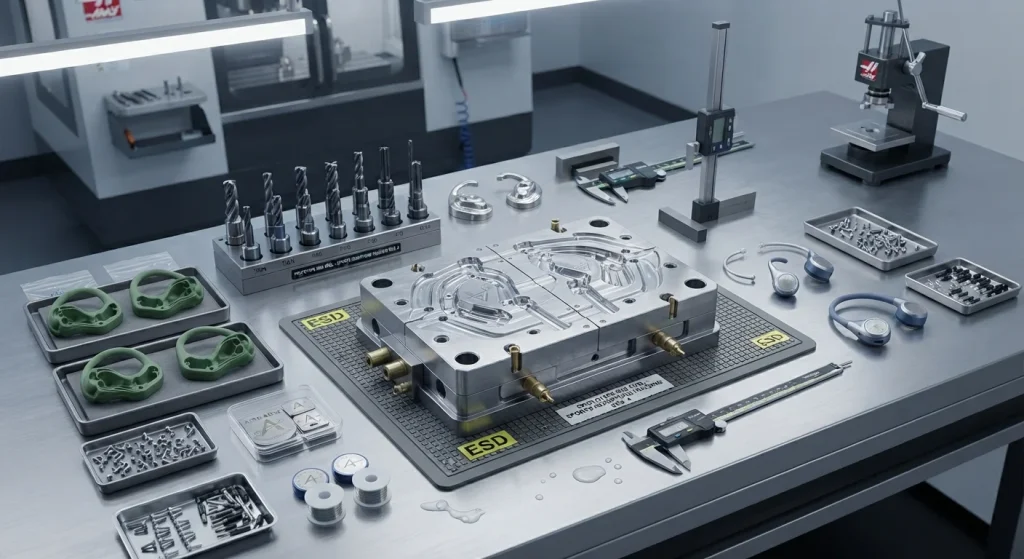 industrial mold tooling / injection molding components / hardware customization detail