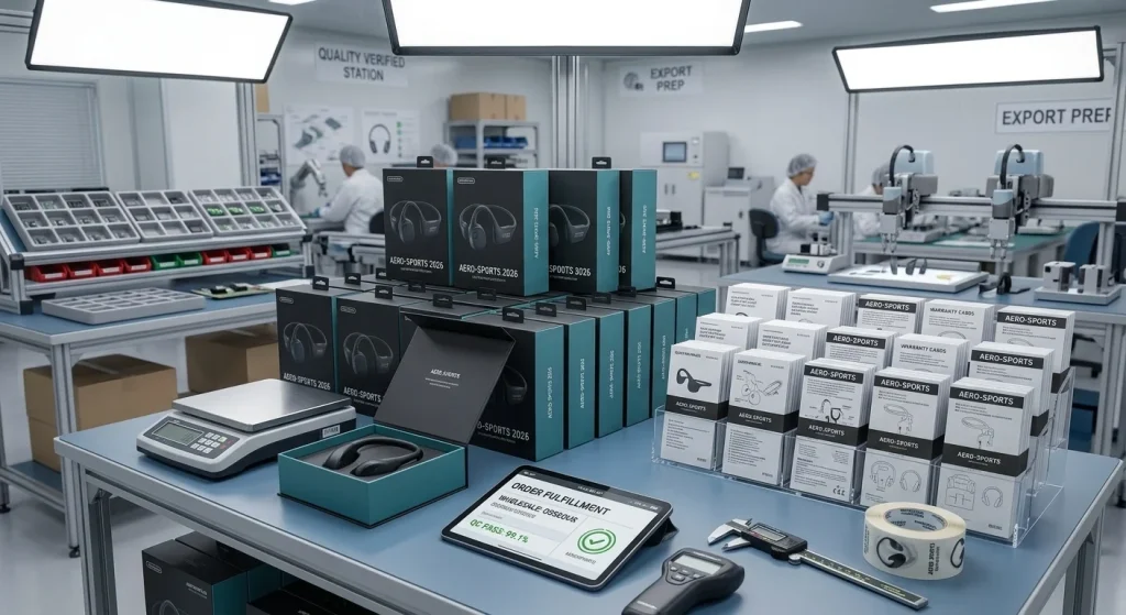 retail packaging layout / Amazon FBA box preparation / wholesale distribution staging