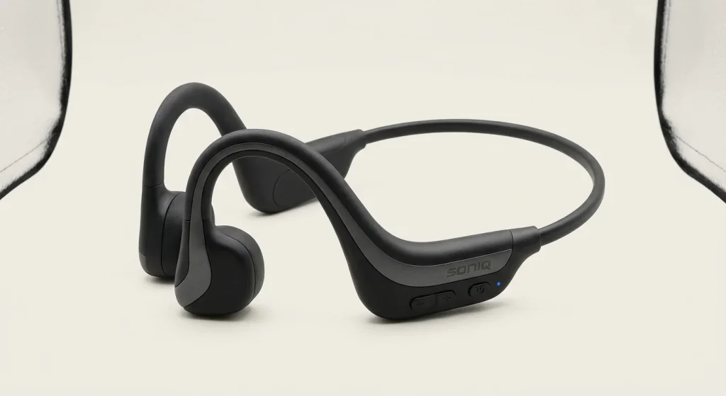 ergonomic open-ear headphones / water-resistant audio wearable / modern sports design ODM bone conduction headphones manufacturer