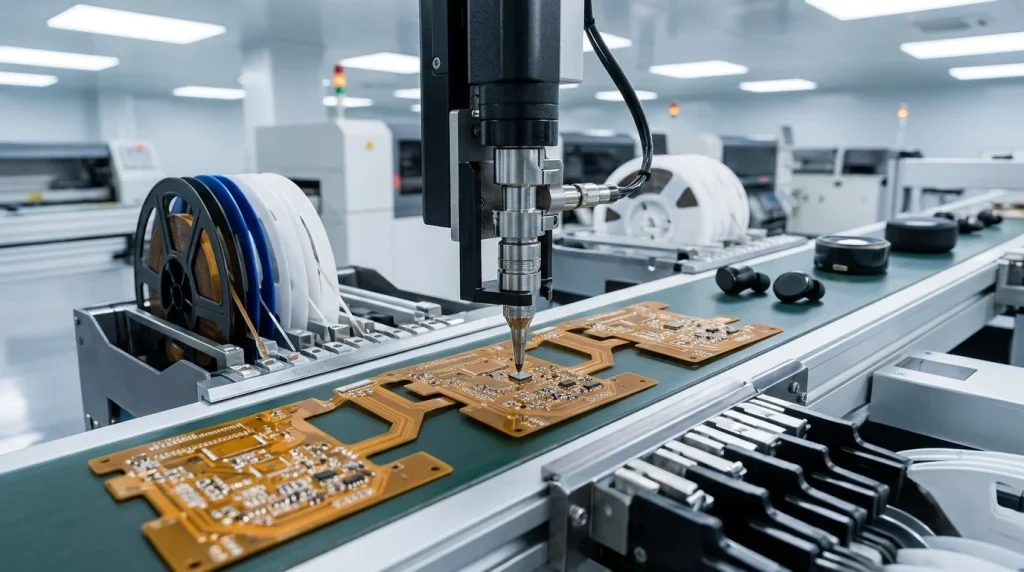 Flexible printed circuit board FPCB assembly process in audio electronics manufacturing